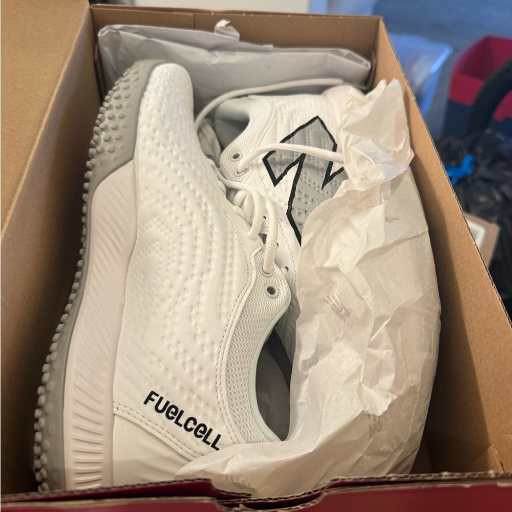 New Balance White Grey FuelCell Turf Trainers - Brand New, never worn.